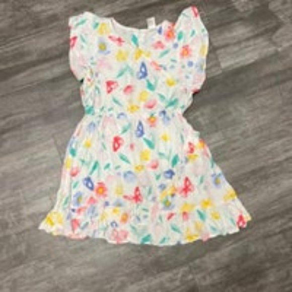 Carter's Other - Carters butterfly print flutter sleeve dress